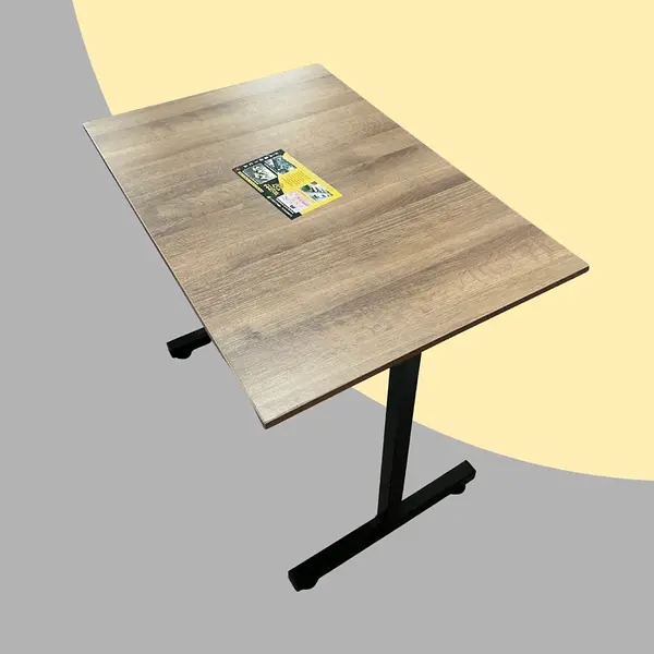 Mesa Rectangular De 90cm X 60cm Tapa En Rh Color Amaretto