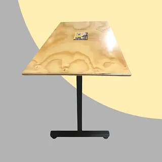 Mesa Rectangular De 90cm X 60cm Tapa En Pino