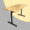 Mesa Rectangular De 90cm X 60cm Tapa En Pino