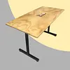 Mesa Rectangular De 90cm X 60cm Tapa En Pino