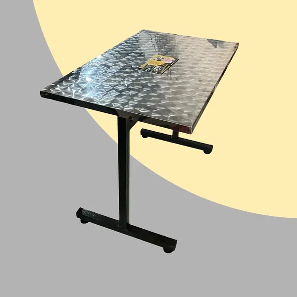 Mesa Rectangular De 90cm X 60cm Tapa En Acero