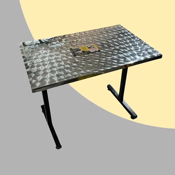 Mesa Rectangular De 90cm X 60cm Tapa En Acero