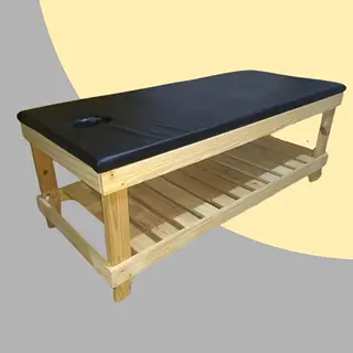 Camilla Fija Base En Madera Pino
