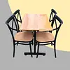 Juego De Sillas Plats Y Mesa Rectangular