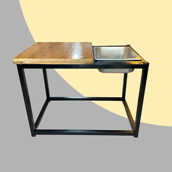 Mesa Rectangular Bar Con Poceta