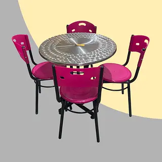 Juego De Sillas Karla Con Mesa Redonda