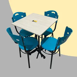 Juego De Sillas Karla Con Mesa Cuadrada