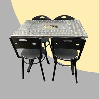 Juego De Sillas Karla Y Mesa Rectangular