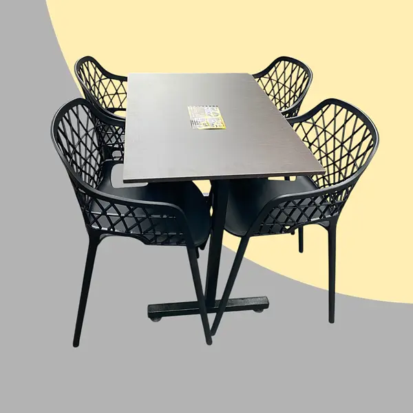 Juego De Silla Georgia Con Mesa De 90x60cm En Rh